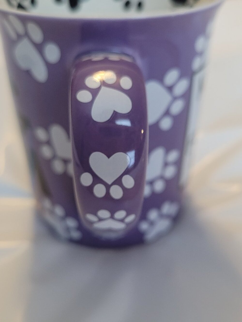 Dog Mom Purple Coffee Mug New Never Used Dog Lover Cup